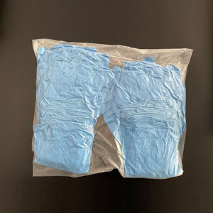 Guantes desechables de nitrilo de 18 pulgadas, extendidos y gruesos, resistentes a ácidos y álcalis industriales, guantes de trabajo secos, de caucho azul - Product Image 2