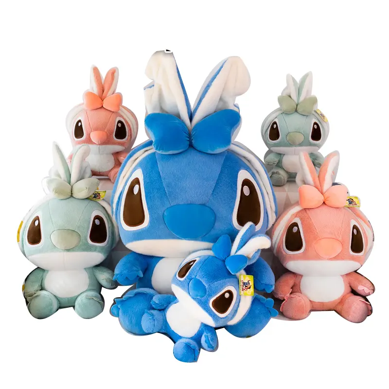 Leuke Custom Stitch Pluche Pop Speelgoed Anime Lilo En Stitch Pluche Speelgoed Voor Kinderen Hot Sale Drop Shipping