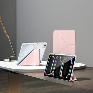 เคสแท็บเล็ตอัจฉริยะ<span class=keywords><strong>5G</strong></span> สำหรับ <span class=keywords><strong>iPad</strong></span> <span class=keywords><strong>Pro</strong></span> <span class=keywords><strong>11</strong></span>นิ้ว (M4) 2024 PC โปร่งแสงฝาครอบหนัง PU ปกป้องการนอนหลับเป็นมิตรกับ RoHS - Product Image 3