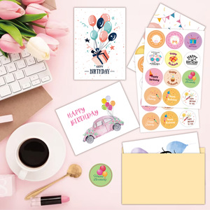 Carte de joyeux anniversaire <span class=keywords><strong>combo</strong></span> set ins enveloppe <span class=keywords><strong>folio</strong></span> bricolage carte d'anniversaire - Product Image 1