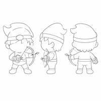 Peluche d'archer de dessin animé personnalisée au design original, jouet en peluche soigneusement conçu avec accessoires pour cadeaux promotionnels de marque