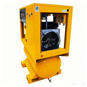 Compresseur d'air à vis stationnaire complet 20HP 15KW refroidi par air, avec groupe compresseur, moteur, réservoir d'air 500L, sécheur frigorifique de précision - Product Image 5