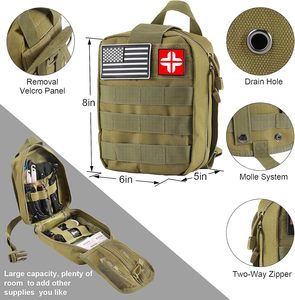 Usine vendant voyage tactique trousse de survie d'urgence sac Camping traumatologie équipement de premiers soins avec fournitures médicales - Product Image 5