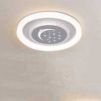 Plafonnier LED rond à la mode moderne Plafonnier en acrylique pour la chambre à coucher, le salon, l'éclairage de l'hôtel