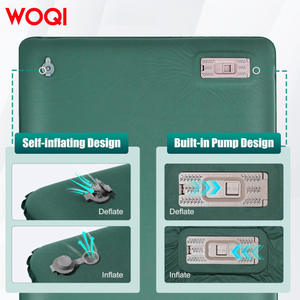 Colchoneta inflable portátil para acampar Woqi, colchón de aire rectangular de TPU 30D con bomba incorporada para 1 persona, uso en exteriores - Product Image 5