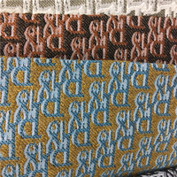 Tissu Jacquard pour ameublement de canapé, tissu imprimé de marque, pour décoration intérieure, assurance commerciale, 100% polyester tricoté