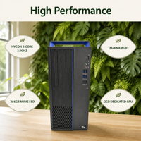 Peralatan Kerja Pengiriman Proyek Hygon 3350 3.0GHz 8 Core 16GB Memori 256G M.2 SSD 2GB GPU Set Input USB Chassis 15L Layar 23.8 Inch