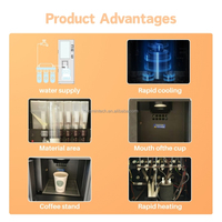 Automatische koffiemachine voor buitengebruik, commerciële dispenser, volledig automatische koffiemaker met draagbare koffiemachine.