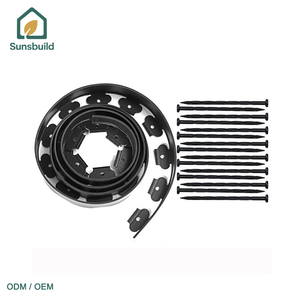 Bordure de jardin en plastique PE Sunsbuild, bordure de gazon en pierre, séparateur flexible pour extérieur, résistant à l'eau, décoration de jardin - Product Image 1