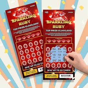 Vente en gros directe usine de jeu de loterie à tickets instantanés, personnalisé, à haute sécurité, avec données variables et gameplay - Product Image 1