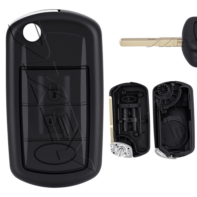 For Land Rover for Discovery 3 LR3 for Range Rover for Sport for Vogue 2005-2010 2 Buttons Flip Remote Car Key Fob Shell Case