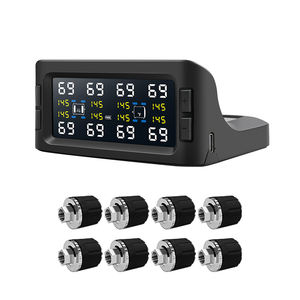 Système de surveillance de la pression des pneus spécial pour remorque de camping-car à 8 roues, moniteur solaire, fuite d'air en temps réel, alarme de haute température - Product Image 5