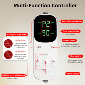 Almohadilla de Terapia de Luz Roja Portátil de 660nm y 850nm para el Hogar, Envoltura de Terapia de Luz Roja para Mujeres y Hombres, Cinturón de Soporte para Cuerpo, Hombros, Rodillas y Cintura - Product Image 6