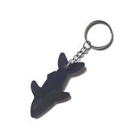 En gros Animal Porte-clés 2D Requin Porte-clés Pvc Dessin Animé Populaire Vente Chaude Décoratif Requin Porte-clés Promotionnel Porte-clés