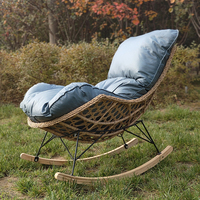 Offre Spéciale pas cher salon rotin chaise berçante mobilier d'extérieur
