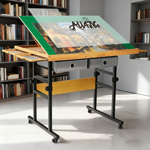 Tables de <span class=keywords><strong>puzzle</strong></span> pliantes portables en bois portables de 1500 pièces avec jambes et housse de protection réglables - Product Image 1