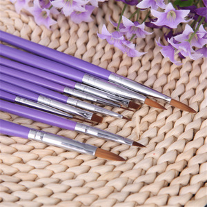 Kit de 19 pinceaux pour nail art – Outils de manucure pour gel, peinture, sculpture, fleurs en cristal, dessin de lignes, dépoussiérage, estompage, pointillage et liner - Product Image 3