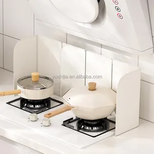 Yushijia new product hot selling Foldable metal Japanese kitchen tool splash shield anti oil baffle splatter oil splash guard