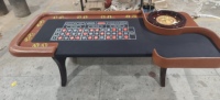 Table de roulette de luxe, tables de poker de jeu d'argent, table de jeu de casino professionnelle, table personnalisée