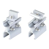 Support de fixation solaire en aluminium Klip Lok pour toiture métallique à joint debout, pour installation de panneaux photovoltaïques sans perforation