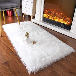Offre Spéciale usine shaggy doux peluche cheveux longs peau de mouton <span class=keywords><strong>fausse</strong></span> <span class=keywords><strong>fourrure</strong></span> duveteux tapis zone tapis pour salon - Product Image 1