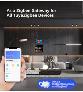 แผงควบคุมอัจฉริยะหน้าจอสัมผัสขนาด 4 นิ้ว รุ่น 2026 Golden Security Tuya สำหรับระบบอัตโนมัติภายในบ้าน มาตรฐาน EU พร้อม Alexa ในตัว - Product Image 5