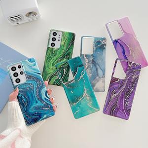 เคสโทรศัพท์หินอ่อนสำหรับ iPhone 14,เคส TPU แบบนิ่มลายหินอ่อนสีกลิตเตอร์สำหรับ iPhone 13 Pro iPhone 14 Plus S22 A53 - Product Image 3