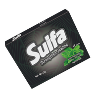 Prix d'usine 12 bâtonnets de chewing-gum naturel à la menthe poivrée et à la menthe verte, halal