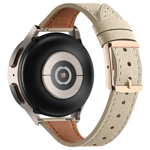 Correas de reloj de cuero correa de cuero genuino de 20mm para Samsung Galaxy Watch6 <span class=keywords><strong>HuaWei</strong></span> <span class=keywords><strong>GT</strong></span> <span class=keywords><strong>2</strong></span> GT2 <span class=keywords><strong>Pro</strong></span> correa de reloj inteligente de repuesto - Product Image 4