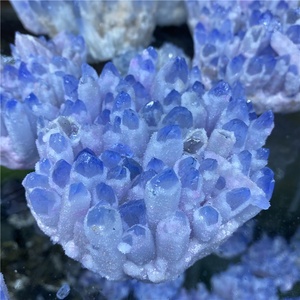 Vente en gros de cristaux naturels de guérison, pierres précieuses, grappe de <span class=keywords><strong>quartz</strong></span> <span class=keywords><strong>fantôme</strong></span> bleu pour la décoration - Product Image 6