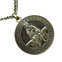 Médaille religieuse en fer plaqué catholique personnalisée en gros avec couleurs et logo personnalisés