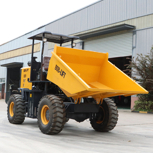 Mini-dumper compact de 5 tonnes à benne basculante hydraulique sur roues pour la manutention de sable, de terre et de roches - Product Image 3