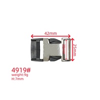 Boucle de ceinture tactique professionnelle JQR Modèle 4919 - Alliage de zinc, dégagement rapide, légère, réglable, durable pour sacs et vêtements
