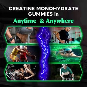 Private Label Pre Workout Supplement <b>Creatine</b> Monohydrate Energy Gummy <b>Creatine</b> Gummies for Muscle Growth Pills - Product Image 5