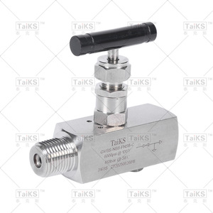 Vanne à aiguille hydraulique en acier inoxydable avec manomètre, filetage interne, vanne à aiguille de régulation de débit - Product Image 4