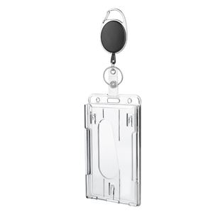 X527 High Quality <b>Acrylic</b> Hard Plastic Id Badge/business <b>Card</b> Holder/id <b>Card</b> Holder - Product Image 1