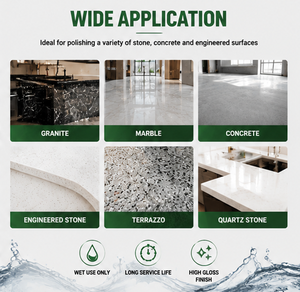 Diamond <strong>Polishing</strong> Pads 4 Inch Wet Granite <strong>Stone</strong> Polish Pad <strong>Kit</strong> for Concrete Marble <strong>Stone</strong> Countertop Quartz 50 Grit - Product Image 5