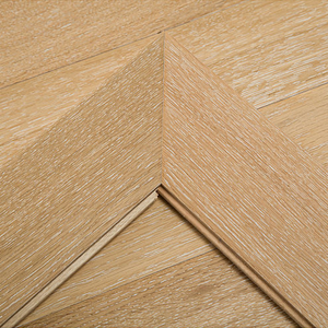 Parquet en bois véritable multicouche AVANTIMORA, chêne blanc européen, qualité AB, finition mate E0 E1, 12 mm 18 mm, système T&G, motif chevron, pour hall - Product Image 2