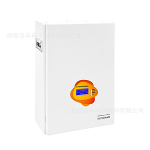Système de stockage d'énergie domestique mural LiFePO4 51,2 V 100 Ah, système hybride tout-en-un pour réseau électrique - Product Image 1