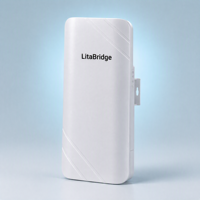 Pont sans fil extérieur 5,8 GHz 1200 Mbps à couplage rapide 802.11ac IP65 avec antenne 14 dBi, portée 1 km point à point pour solution réseau CCTV