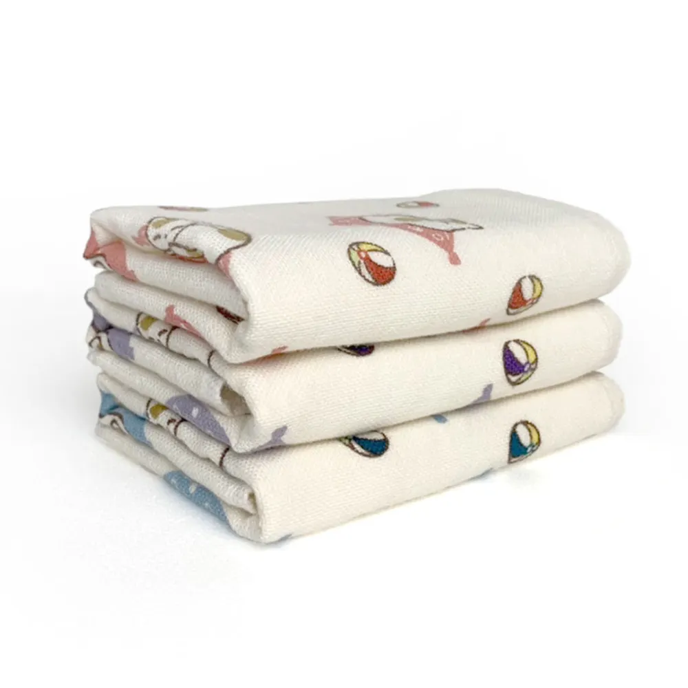 300 - 499Gsm Luxury High Water Absorbent Soft Handkerchief Newborn Cotton Jacquard Bath Towel