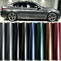 Film de protection de peinture automobile TPU PPF couleur anti-rayures, résistant aux UV, hydrophobe, film vinyle pour voiture, rouleau complet, gris foncé