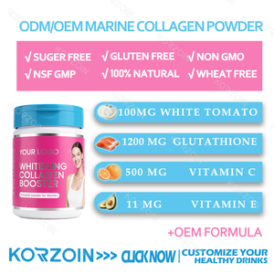 OEM kore beyaz domates cilt parlatıcı aydınlatma diyet deniz kollajen maç güzellik için glutatyon içecek takviyeleri - Product Image 2