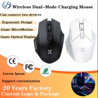 M100 Nouveauté transfrontalière Souris optique sans fil ergonomique légère pour bureau et gaming, silencieuse, double mode, rechargeable, USB, pour droitiers, en stock