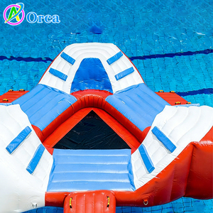 Parcours d'obstacles gonflable en PVC portable et durable pour les sports nautiques, piscine et parc aquatique, île <span class=keywords><strong>de</strong></span> parcours d'obstacles aquatiques - Product Image 6