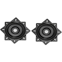 Plaque de meuble carrée SS 296,5x296,5 mm, plaque de roulement pivotante