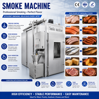 Four à fumage électrique commercial de 250 kg pour dinde, bœuf, viande séchée, poulet, truite, fromage, poisson, machine de fumage industrielle