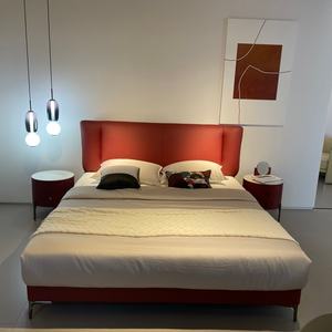 Gran oferta de muebles de dormitorio de diseño de Hotel, cama doble King de tela de tamaño completo de alta calidad con cabecero alto - Product Image 2