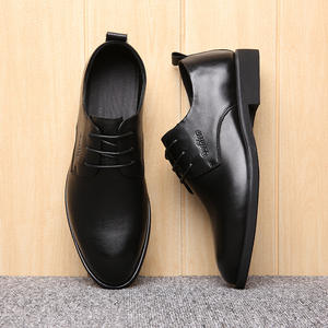 Men's Breathable Fashionable Genuine Leather Lace-Up Camouflage Waterproof Business Formal Flat Casual Outdoor <b>Height</b> <b>Increasing</b> - Product Image 3