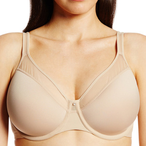 Sin forro con aros de algodón liso Push up sin relleno de talla grande Sujetadores sexy para mujeres grandes Sujetador - Product Image 2